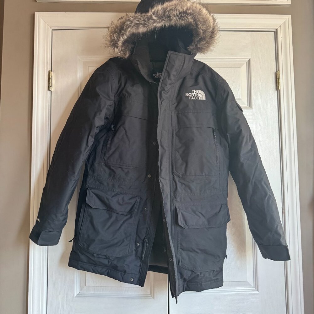 North Face Men's Gotham Parka Jacket Goose Down McMurdo Water Resistant Size S - Picture 6 of 16